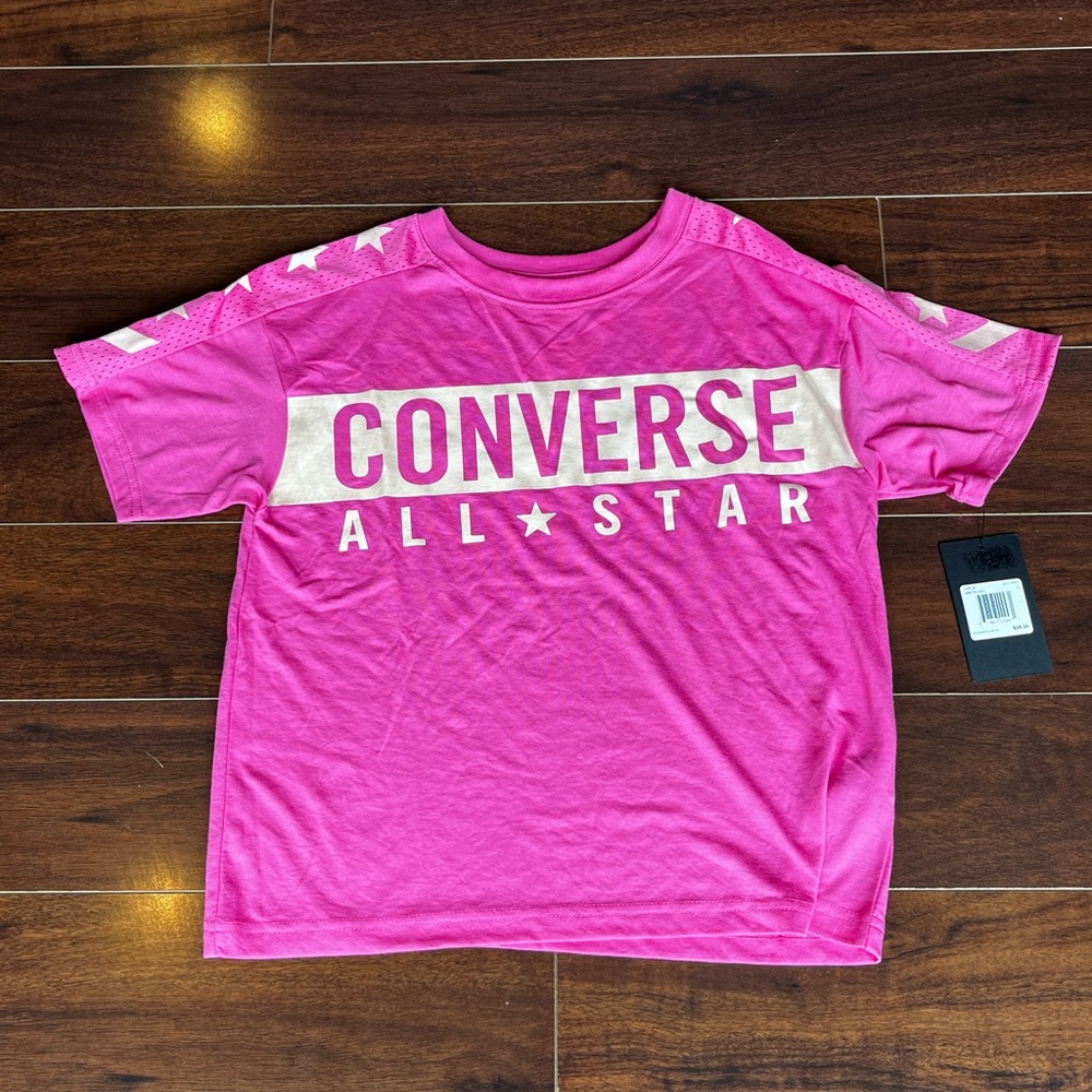 ⭐️NWT - Converse Girls Pink T-Shirt - Size L (12-14)